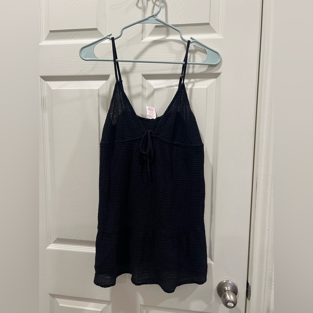 Black Spaghetti Strap Coverup